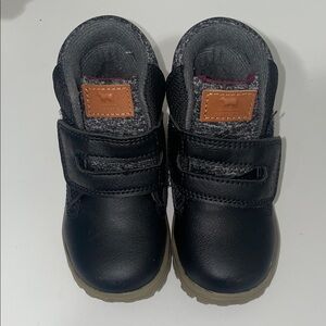 Carter's Black and Gray Kids Boots with Velcro
